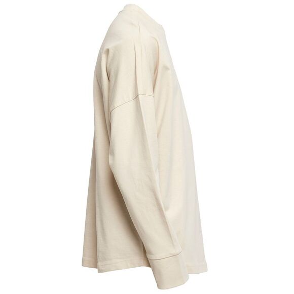 Build Your Brand Mens Cut-On Oversized Long-Sleeved T-Shirt / Sand - Picture 5 of 5